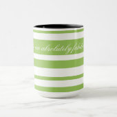 Tasse mit grünen Streifen (Zentrum)