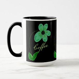 Tasse mit Grüntönen