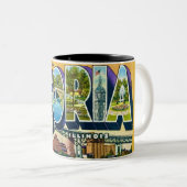 Tasse mit Grüßen aus Peoria Illinois (VorderseiteRechts)