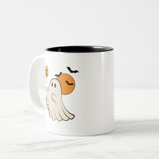 Tasse mit Halloween-Design (Vorderseite Links)