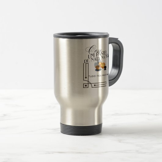 Tasse mit Handle Com um pastel de nata (VorderseiteRechts)