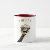 Tasse mit Happy Ostrich - Lächeln (Zentrum)