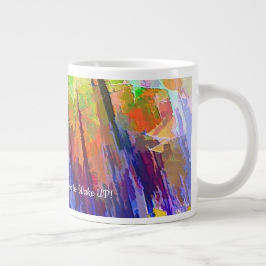 Tasse mit hellabstraktem Design (Rechts)