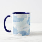 Tasse mit hellblauen Wolkendesign 350ml (Links)