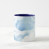 Tasse mit hellblauen Wolkendesign 350ml (Zentrum)