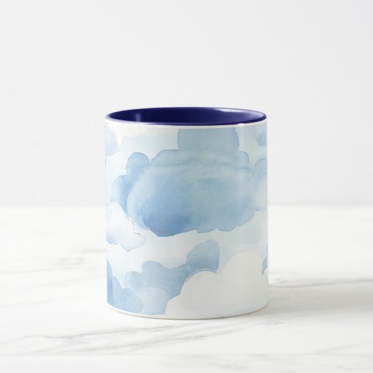 Tasse mit hellblauen Wolkendesign 350ml (Zentrum)