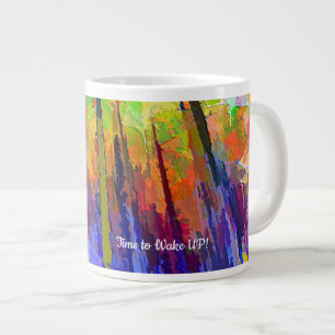 Tasse mit hellem abstraktem Design