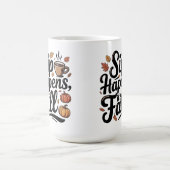 Tasse mit Herbsthumor 'Trinken passiert' (Mittel)