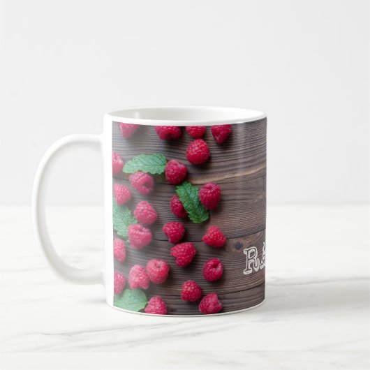Tasse mit Himbeeren Motiv (Links)