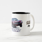 Tasse mit "HOOKED!" (VorderseiteRechts)
