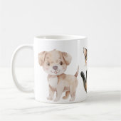 Tasse mit Hund, Katze und Huhn (Links)