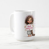 Tasse mit Illustration 'Beste Mutter überhaupt' al (Vorderseite Links)