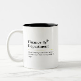 Tasse mit individuellem Design für die Finanzabtei