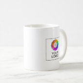 Tasse mit individuellem Logo, geringe Mindestmenge (VorderseiteRechts)