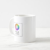 Tasse mit individuellem Logo, geringe Mindestmenge (Vorderseite Links)