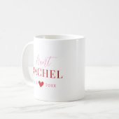 Tasse mit individuellem Monogramm für Tanten (Vorderseite Links)