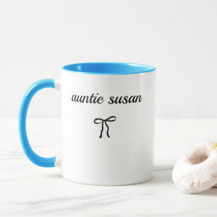 Tasse mit individuellem Namen der Tante, Geschenk