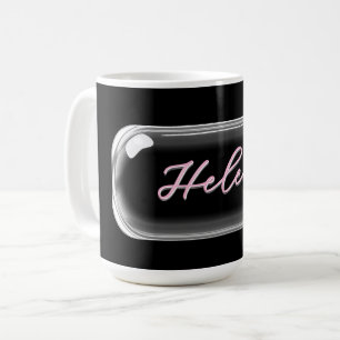 Tasse mit individuellem Namen – Helle bunte Glasli