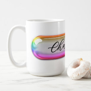 Tasse mit individuellem Namen – Helle bunte Glasli