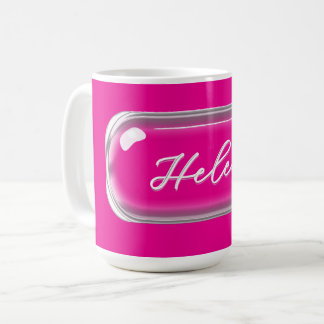Tasse mit individuellem Namen – Helle bunte Glasli