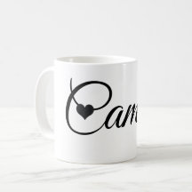 Tasse mit individuellem Namen Minimalistische Schr