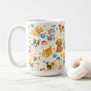 Tasse mit individuellem Wasserfarben-Design und Ca