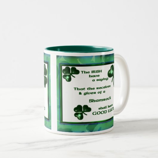 Tasse mit irischem Sprichwort (VorderseiteRechts)