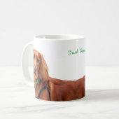 Tasse mit Irish Setter (Vorderseite Links)