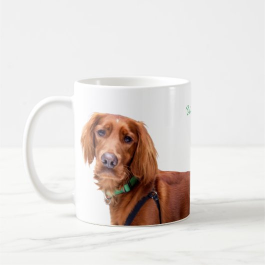 Tasse mit Irish Setter (Links)