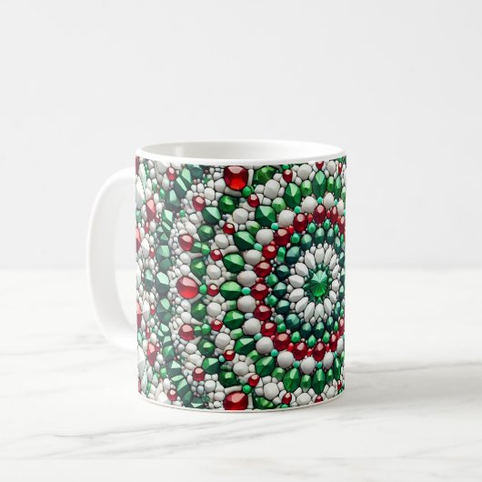Tasse mit italienischem Farbdesign (Vorderseite Links)