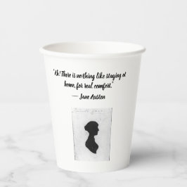 Tasse mit Jane Austen Zitat Pappbecher