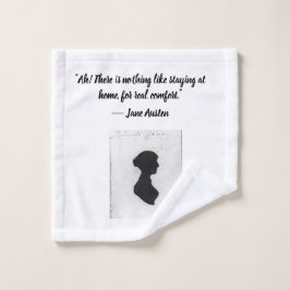 Tasse mit Jane-Austen-Zitat Waschlappen