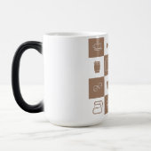 Tasse mit Kaffeemuster (Links)