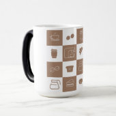 Tasse mit Kaffeemuster (Vorderseite Links)