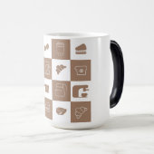 Tasse mit Kaffeemuster (VorderseiteRechts)