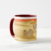 TASSE MIT KAMELEN (Vorderseite Links)