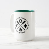 Tasse mit Kanufahrten über Paddeln (Vorderseite Links)