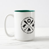 Tasse mit Kanufahrten über Paddeln (Links)