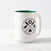 Tasse mit Kanufahrten über Paddeln (VorderseiteRechts)