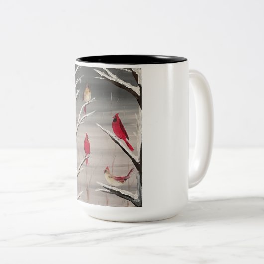 Tasse mit Kardinälen (VorderseiteRechts)