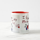 Tasse mit Kinderkunst (Mittel)