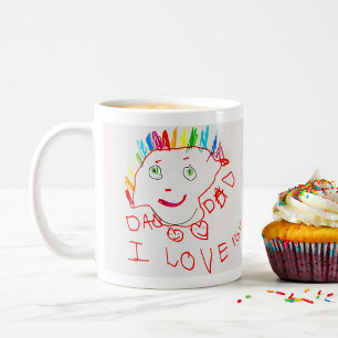 Tasse mit Kinderkunst