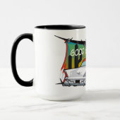 Tasse mit klassischem Auto 'Gute alte Zeiten' (Links)