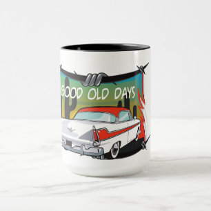 Tasse mit klassischem Auto 'Gute alte Zeiten'