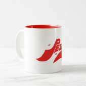 Tasse mit klassischem Pezband Swashlogo (Vorderseite Links)