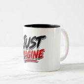 Tasse mit klassischer Typografie "Einfach Vorstell (VorderseiteRechts)