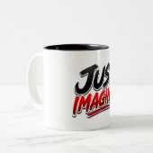 Tasse mit klassischer Typografie "Einfach Vorstell (Vorderseite Links)
