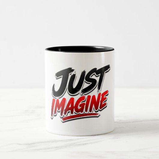 Tasse mit klassischer Typografie "Einfach Vorstell (Mittel)