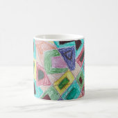 Tasse mit komplexer, aber eleganter Kunst (Mittel)