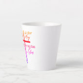Tasse mit Kreuz – Jesus ist der Weg (Vorderseite)